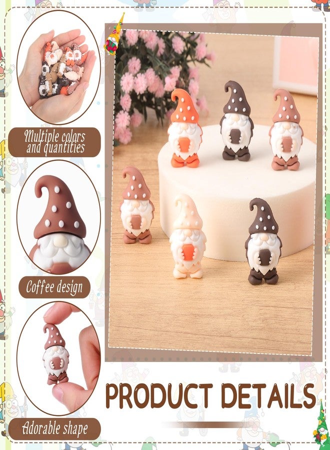 DoubleFill مجموعة دبل فيل ٥٠ قطعة من تماثيل أقزام القهوة الصغيرة لعيد الميلاد، تماثيل صغيرة، تماثيل جنية صغيرة، تماثيل مصغرة لبار القهوة، زينة، هدايا للعبة الاختباء، هدايا للطاولة والرف، إكسسوارات للحفلات - Image 3